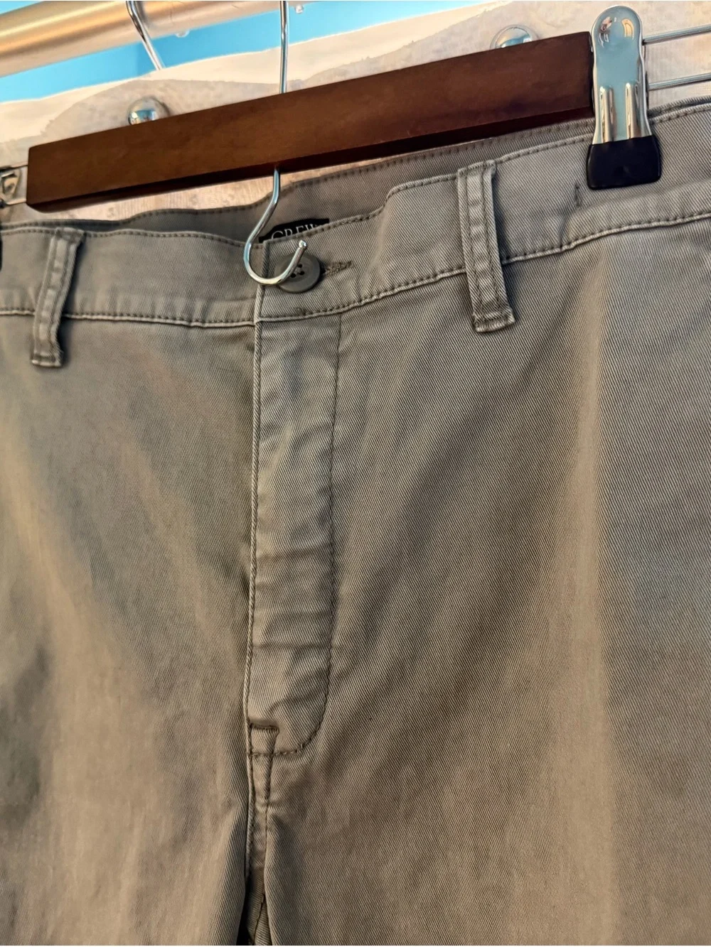J. Crew Men's Grey Cotton Chino Pants